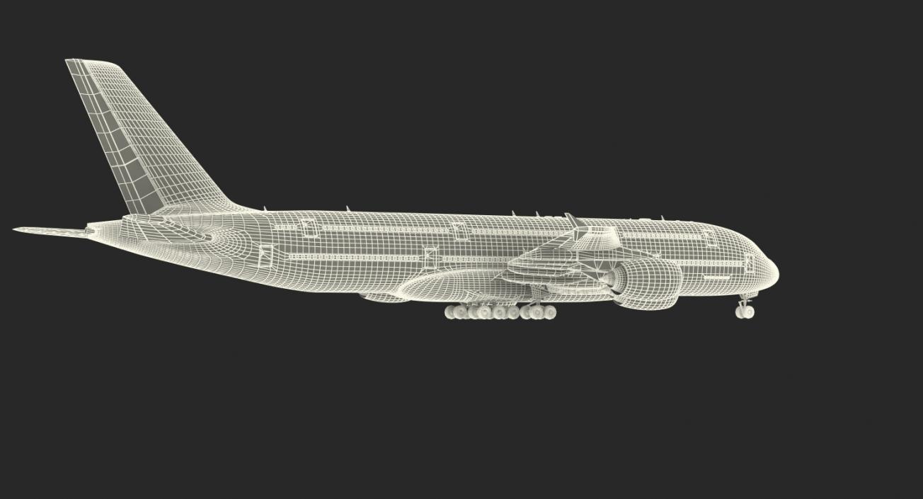 Airbus A380-1000 Air France 3D